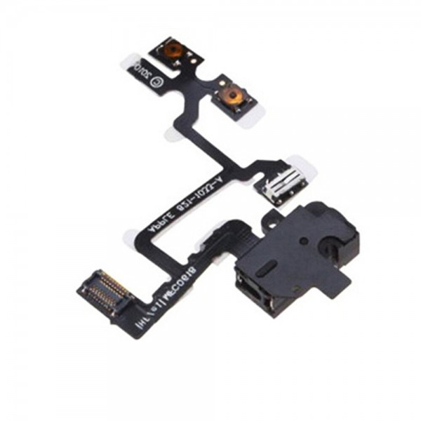 OEM Audio Jack Flex Cable για Apple iPhone 4 - Μαύρο