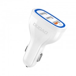 Dudao R7S Φορτιστής Αυτοκινήτου 3x USB QC3.0 2.4A – Λευκό