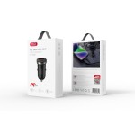 XO Φορτιστής Αυτοκινήτου CC56 PD 30W QC 1x USB 1x USB-C - Μαύρο