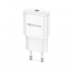 Forever TC-01-20C PD QC charger 1x USB-C 20W  - Λευκό