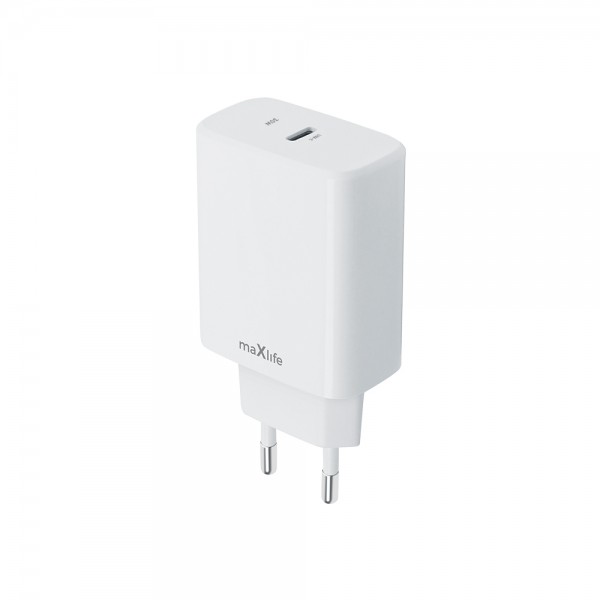 Maxlife Φορτισ΄τής MXTC-10-30C PD QC 1x USB-C 30W  - Λευκό