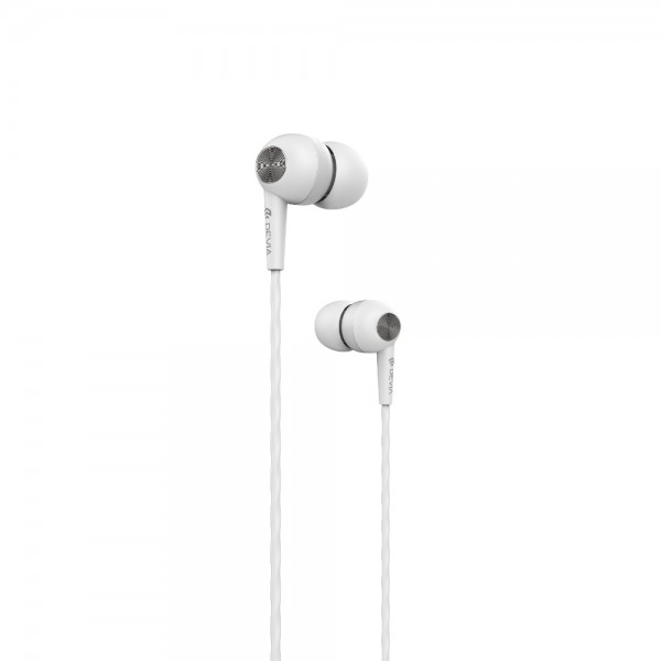 Devia E05 Ακουστικά Handsfree – Λευκό