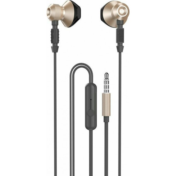 Dudao X2C Ακουστικά Handsfree 3.5mm – Χρυσό