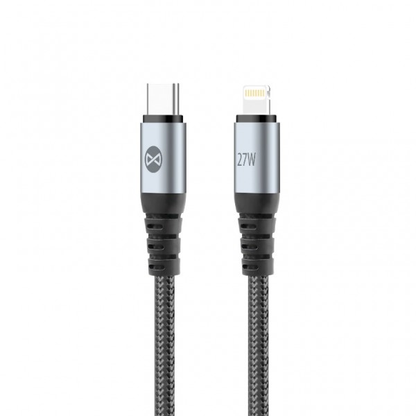 Forever Braix Καλώδιο USB-C - Lightning 1,0m 27W – Μαύρο