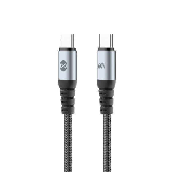 Forever Braix Καλώδιο USB-C - USB-C 60W – Μαύρο