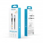 Forever Braix Καλώδιο USB-Α σε Lightning 3A – Μαύρο