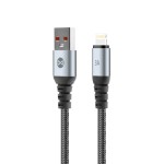 Forever Braix Καλώδιο USB-Α σε Lightning 3A – Μαύρο