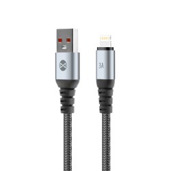 Forever Braix Καλώδιο USB-Α σε Lightning 3A – Μαύρο