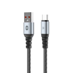Forever Braix Καλώδιο USB-Α σε USB-C 3A – Μαύρο