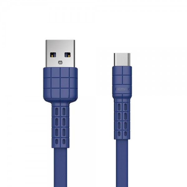 Remax Armor Series Flat RC-116a Καλώδιο USB σε Type C 1μ – Μπλε