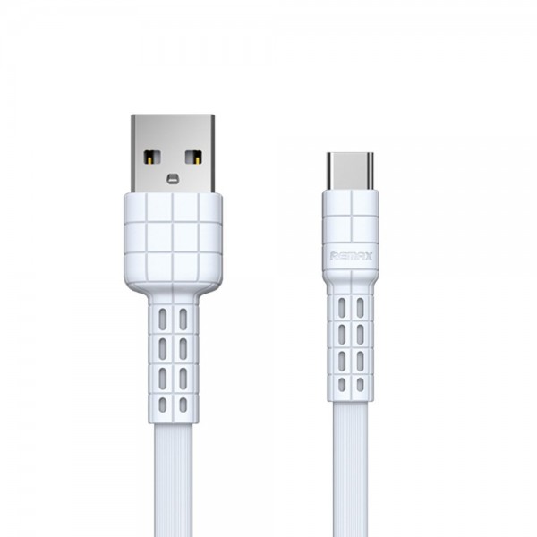 Remax Armor Series Flat RC-116a Καλώδιο USB σε Type C 1μ – Λευκό Remax Armor Series Flat RC-116a Καλώδιο USB σε Type C 1μ – Λευκό