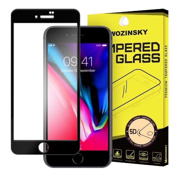 Wozinsky Full Glue 5D Tempered Glass 0.3mm για Apple iPhone 7 - 8 - SE 2020 – Μαύρο Wozinsky Full Glue 5D Tempered Glass 0.3mm για Apple iPhone 7 - 8 - SE 2020 – Μαύρο