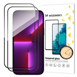 Wozinsky 2x Full Glue 5D Tempered Glass 0.3mm για Apple iPhone 14 Pro Max – Μαύρο