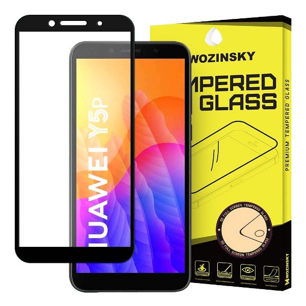 Wozinsky Full Glue 5D Tempered Glass 0.3mm για Huawei Y5p - Μαύρο