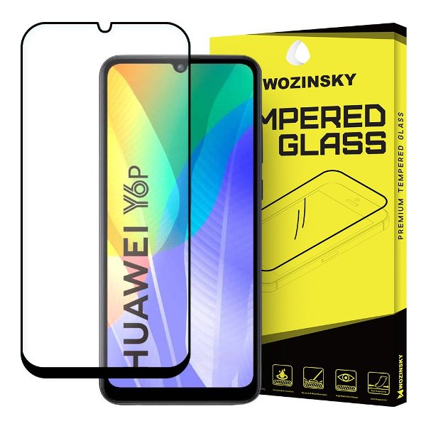 Wozinsky Full Glue 5D Tempered Glass 0.3mm για Huawei Y6p / Honor 9A - Μαύρο