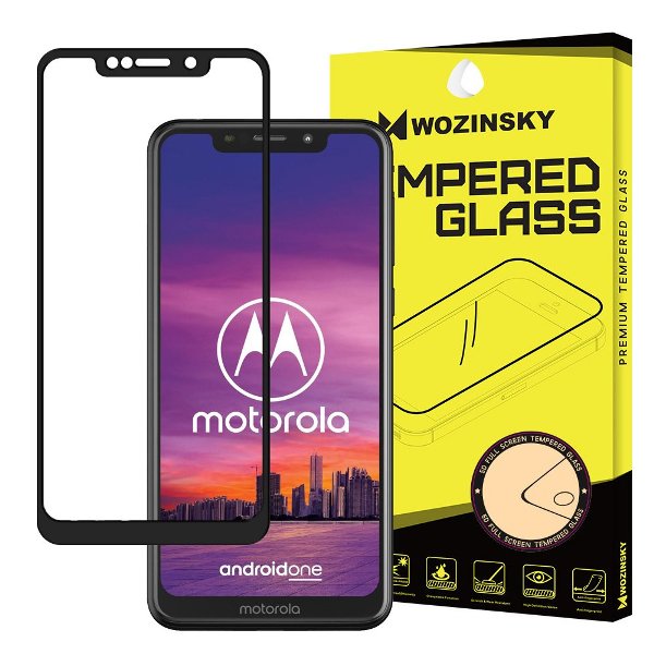 Wozinsky Full Glue 5D Tempered Glass 0.3mm για Motorola One – Μαύρο