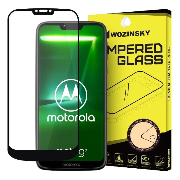 Wozinsky Full Glue 5D Tempered Glass 0.3mm για Motorola Moto G7 Power - Μαύρο