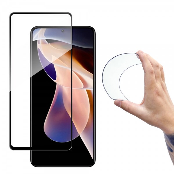 Wozinsky Full Cover Nano Flexy Glass για Xiaomi Redmi Note 11 Pro / Note 11 Pro Plus – Μαύρο