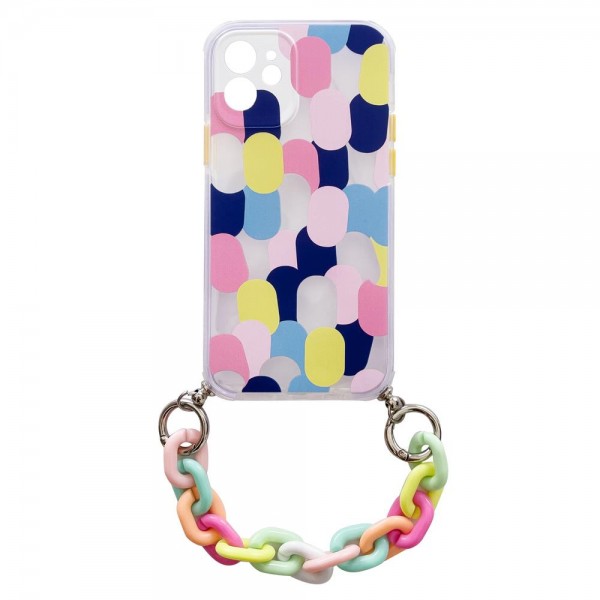 Color Chain Case για Apple iPhone 12 - Pattern 1 (Πολύχρωμο)