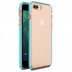 OEM TPU Spring Case clear για Apple iPhone 8 Plus - iPhone 7 Plus -Γαλάζιο
