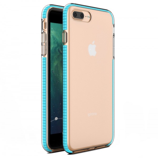 OEM TPU Spring Case clear για Apple iPhone 8 Plus - iPhone 7 Plus -Γαλάζιο