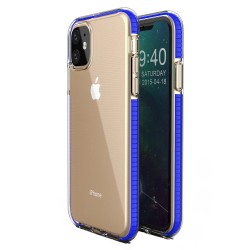 OEM TPU Spring Case clear για Apple iPhone 11 - Μπλέ