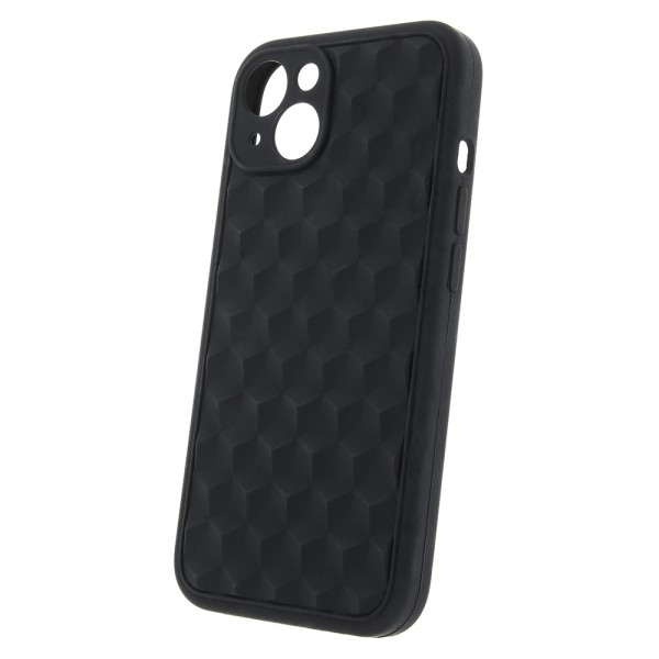 OEM 3D Cube Back Cover για Xiaomi Redmi 10C - Μαύρο