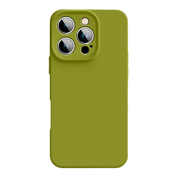 Oem Back Cover Soft Shockproof Silicone for Apple iPhone 15 Pro Max - Πράσινο