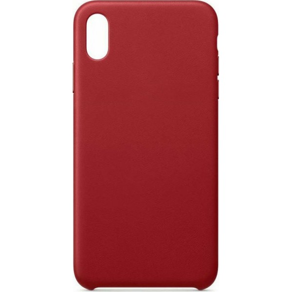 Oem Eco Leather Case για Apple iPhone XS Max - Κόκκινο