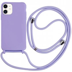 OEM Back Cover Με Κορδόνι Λαιμού για Apple iPhone 11 - Μωβ