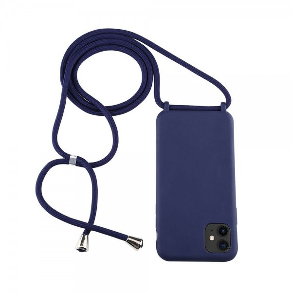OEM Back Cover Με Κορδόνι Λαιμού για Apple iPhone 11 - Μπλε