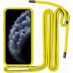 OEM Back Cover Με Κορδόνι Λαιμού για Apple iPhone 11 - Κίτρινο