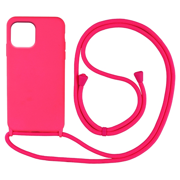 OEM Back Cover Με Κορδόνι Λαιμού για Apple iPhone 13 - Φούξια OEM Back Cover Με Κορδόνι Λαιμού για Apple iPhone 13 - Φούξια