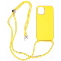OEM Back Cover Με Κορδόνι Λαιμού για Apple iPhone 13 - Κίτρινο