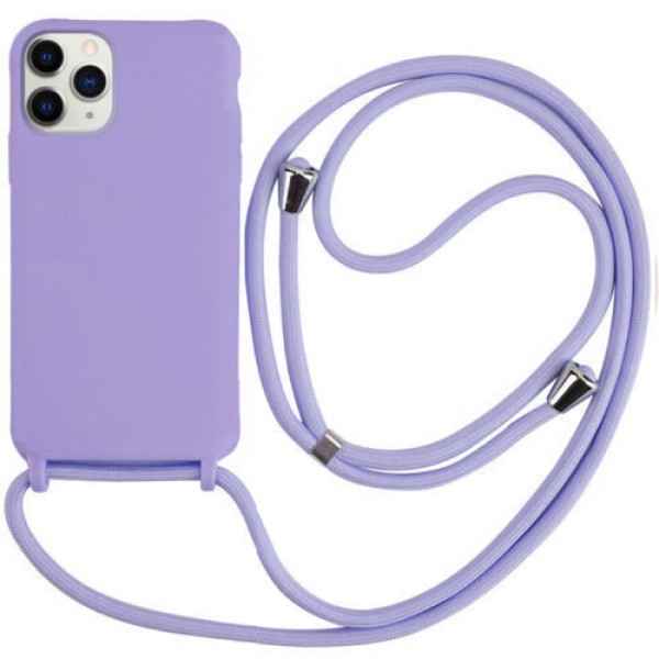 OEM Back Cover Με Κορδόνι Λαιμού για Apple iPhone 13 Pro - Μωβ