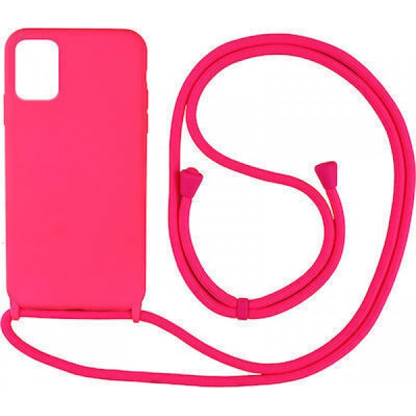 OEM Back Cover Με Κορδόνι Λαιμού για Apple iPhone 13 Pro - Φούξια