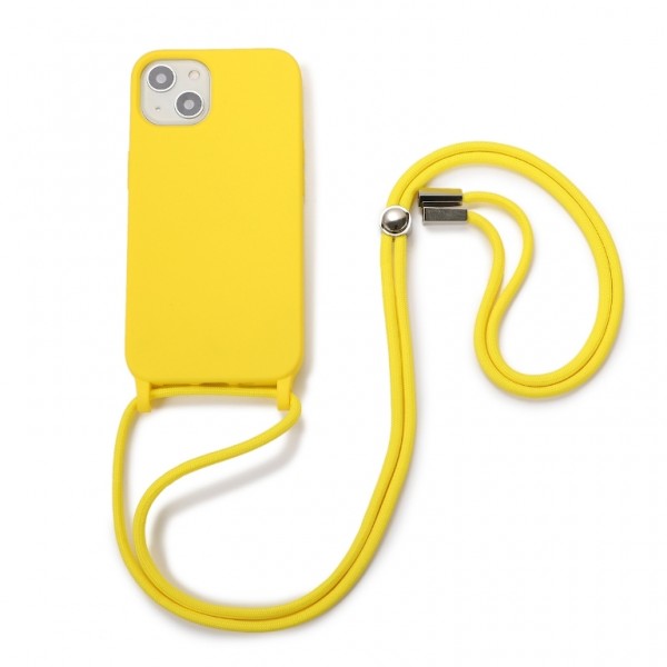 OEM Back Cover Με Κορδόνι Λαιμού για Apple iPhone 13 Pro - Κίτρινο