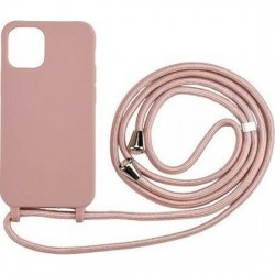OEM Back Cover Με Κορδόνι Λαιμού για Apple iPhone 14 Pro - Ροζ
