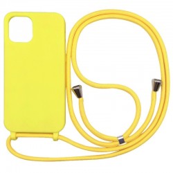 OEM Back Cover Με Κορδόνι Λαιμού για Apple iPhone 14 Pro - Κίτρινο
