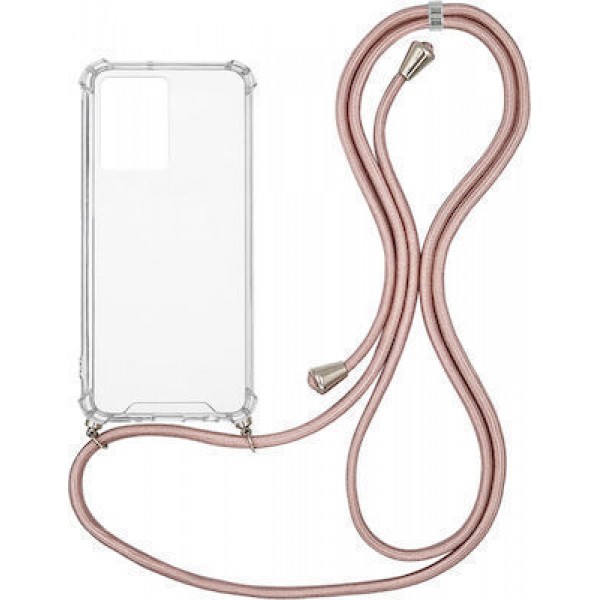 OEM Διαφανο Back Cover Με Κορδόνι Λαιμού για Apple iPhone 14 Pro Max - Ροζ OEM Διαφανο Back Cover Με Κορδόνι Λαιμού για Apple iPhone 14 Pro Max - Ροζ