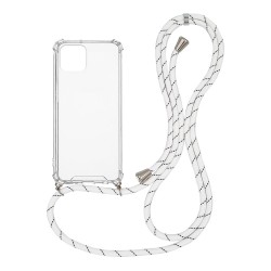 OEM Διαφανο Back Cover Με Κορδόνι Λαιμού για Apple iPhone 11 Pro - Λευκό