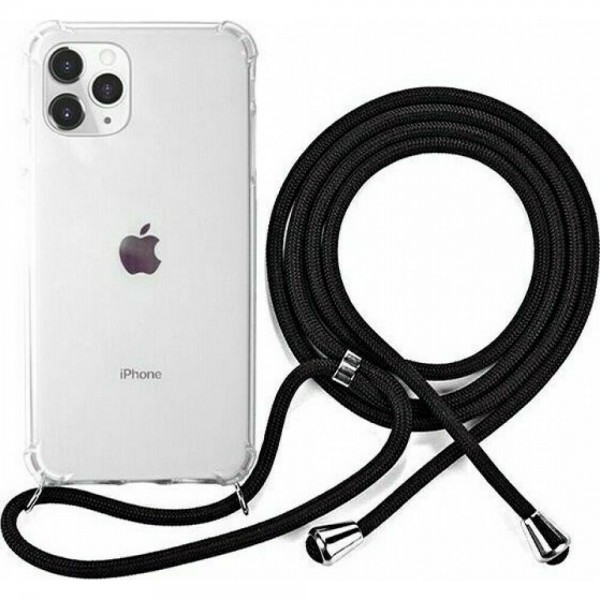 OEM Διαφανο Back Cover Με Κορδόνι Λαιμού για Apple iPhone 11 Pro - Μαύρο OEM Διαφανο Back Cover Με Κορδόνι Λαιμού για Apple iPhone 11 Pro - Μαύρο