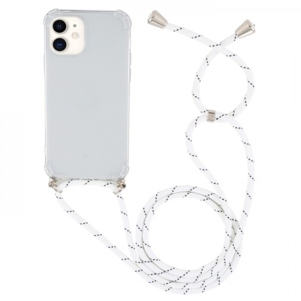 OEM Διαφανο Back Cover Με Κορδόνι Λαιμού για Apple iPhone X / Xs - Λευκό