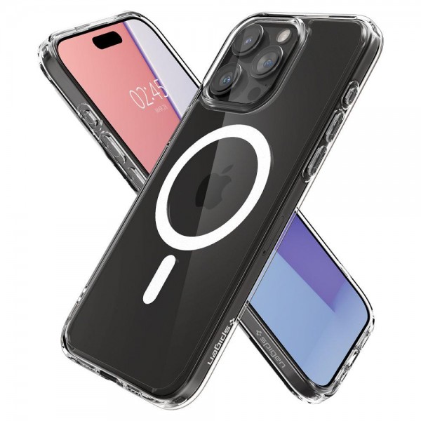 Spigen Ultra Hybrid Mag Case για Apple iPhone 15 Pro - White (ACS06578)