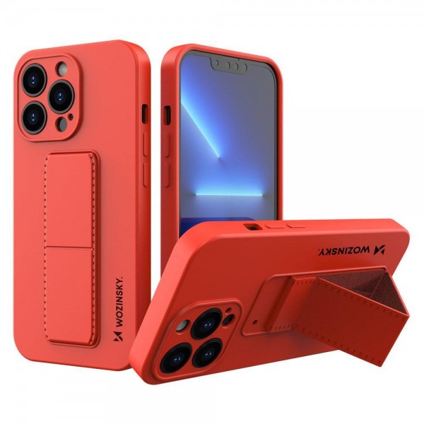 Wozinsky Kickstand Case flexible για Apple iPhone 13 Pro Max - Κόκκινο Wozinsky Kickstand Case flexible για Apple iPhone 13 Pro Max - Κόκκινο
