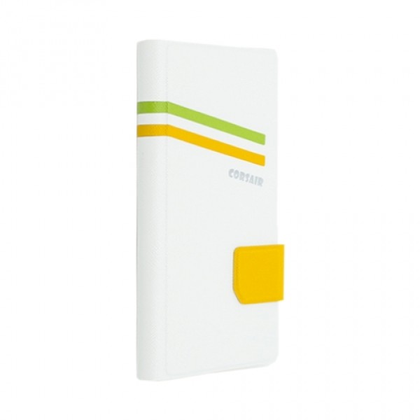 Corsair Book Case 2 Stripes για HTC One M8 – Λευκό