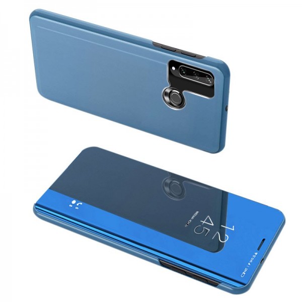 Oem Book Case Clear View για Huawei Y6p - Μπλε Oem Book Case Clear View για Huawei Y6p - Μπλε