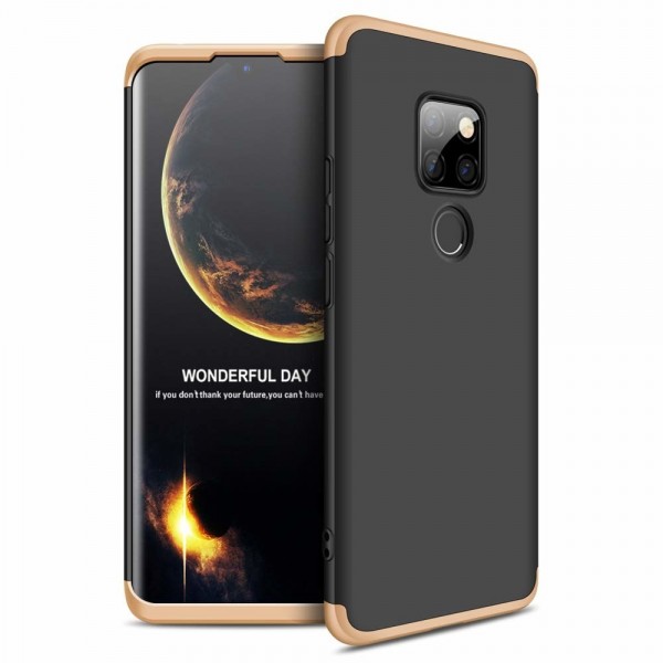 OEM 360ο Full Cover Case για Huawei Mate 20 – Μαύρο - Χρυσό