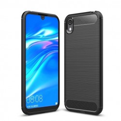 OEM Brushed Carbon Back Cover για Huawei Y5 (2019) - Μαύρο