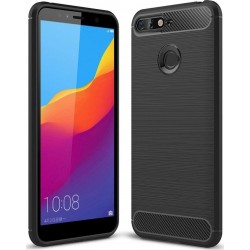 OEM Brushed Carbon Back Cover για Huawei Y5 (2018) – Μαύρο